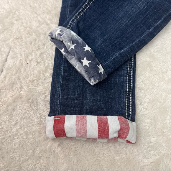 Rock & Roll Cowgirl Skinny Jeans Stars and Stripes - Picture 11 of 11